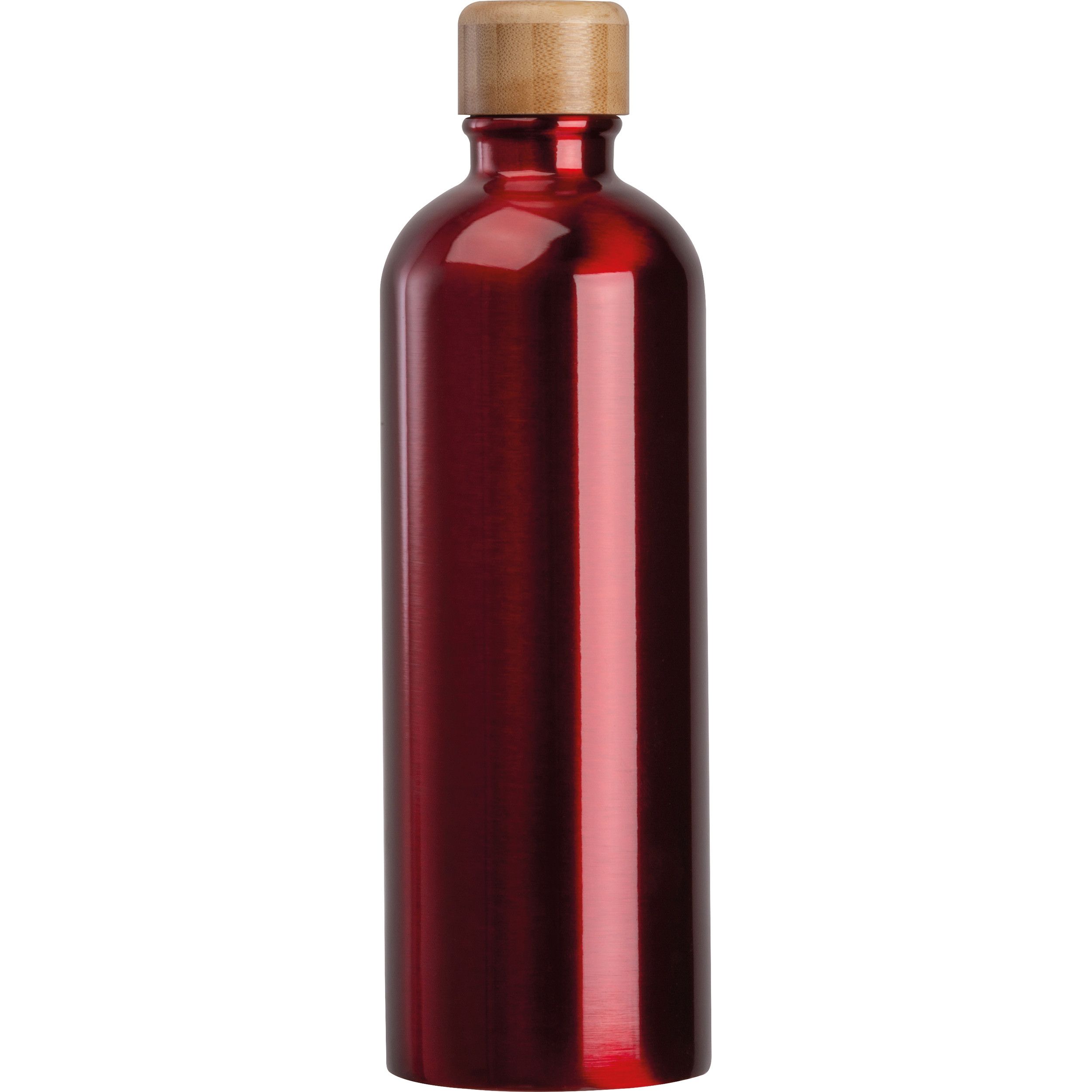 Edelstahltrinkflasche mit Karabiner, 750ml - rot-72