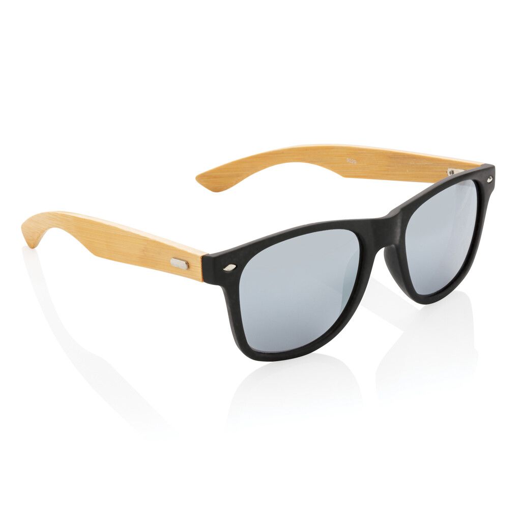 Sonnenbrille aus Bambus und RCS recyceltem Kunststoff - schwarz-772