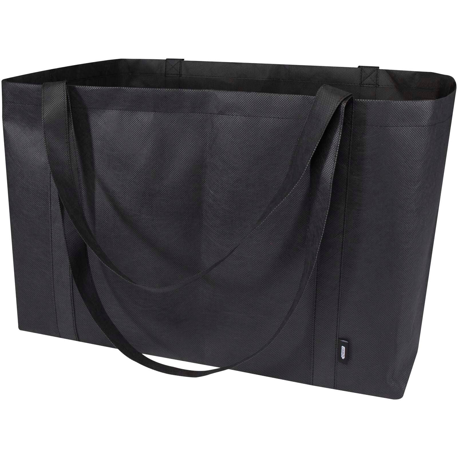Jumbo Extra große Tragetasche aus recyceltem GRS Non Woven 65 L - schwarz-483