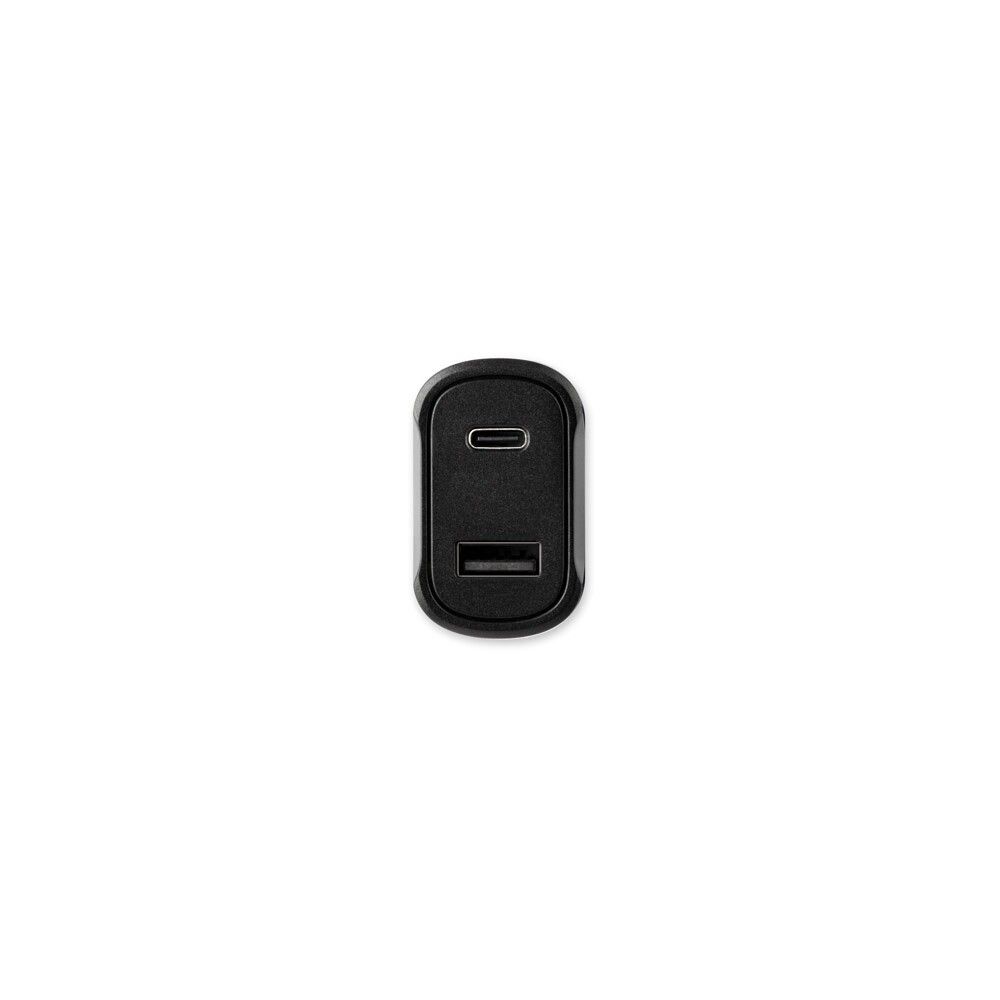 DIRAC KFZ-Ladegerät mit USB-A Anschluss 18W und USB-C 20W in 100% rABS - schwarz-682