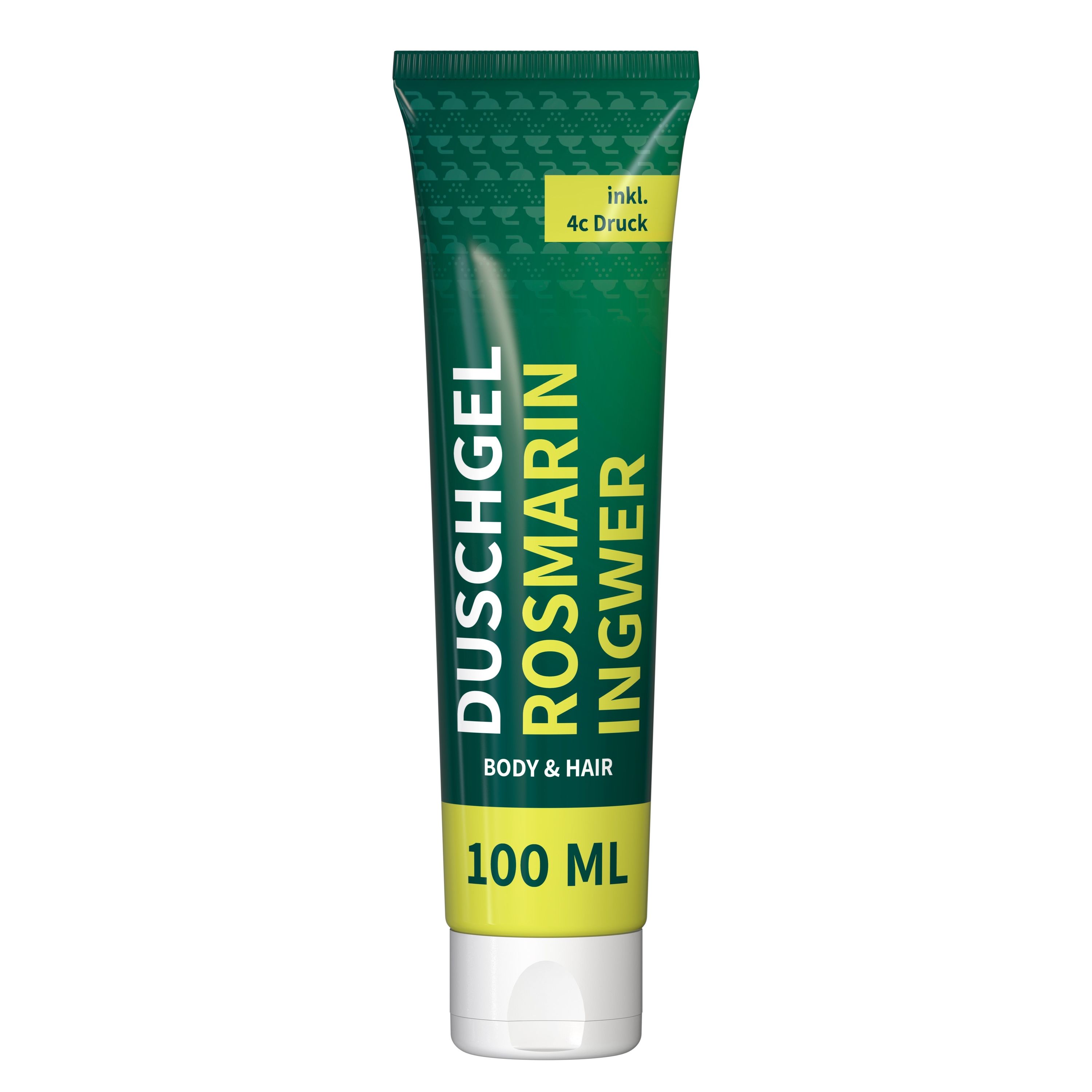 100 ml Tube Duschgel Rosmarin-Ingwer FullbodyPrint-641
