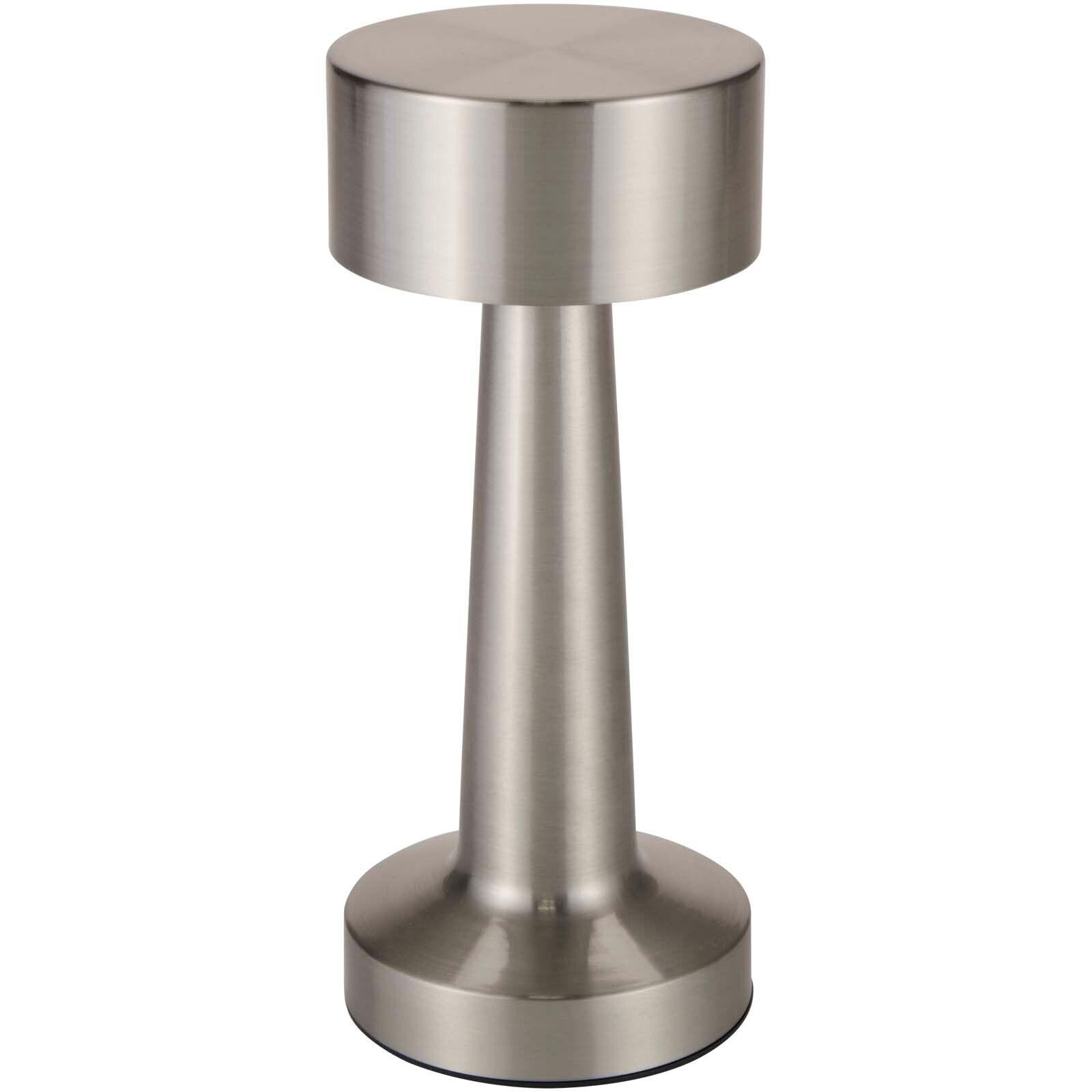 Aludra Wiederaufladbare dimmbare Tischlampe mit 3 Lichtmodi - silber-991