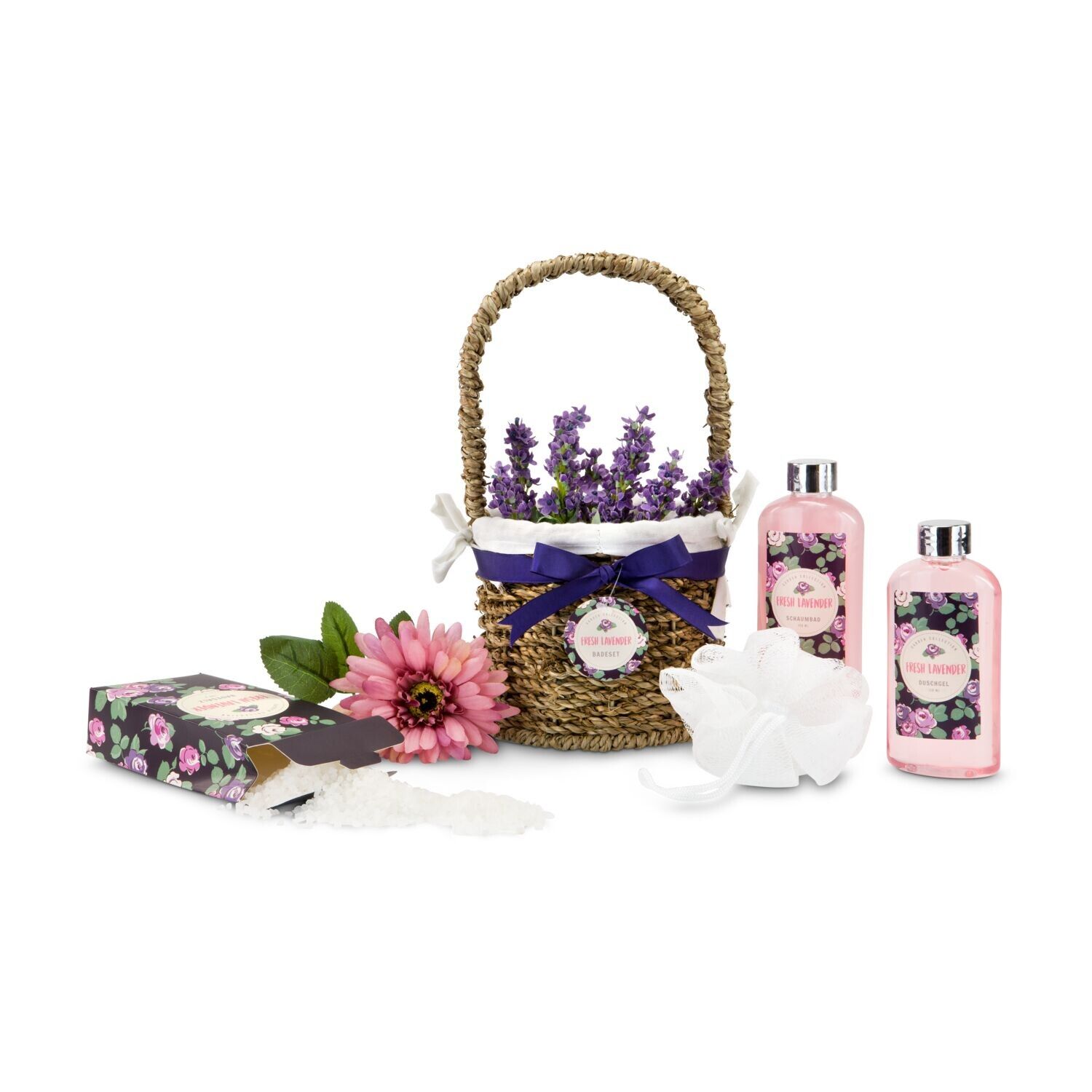 Wellness-Geschenkset: Lavendelkörbchen-831