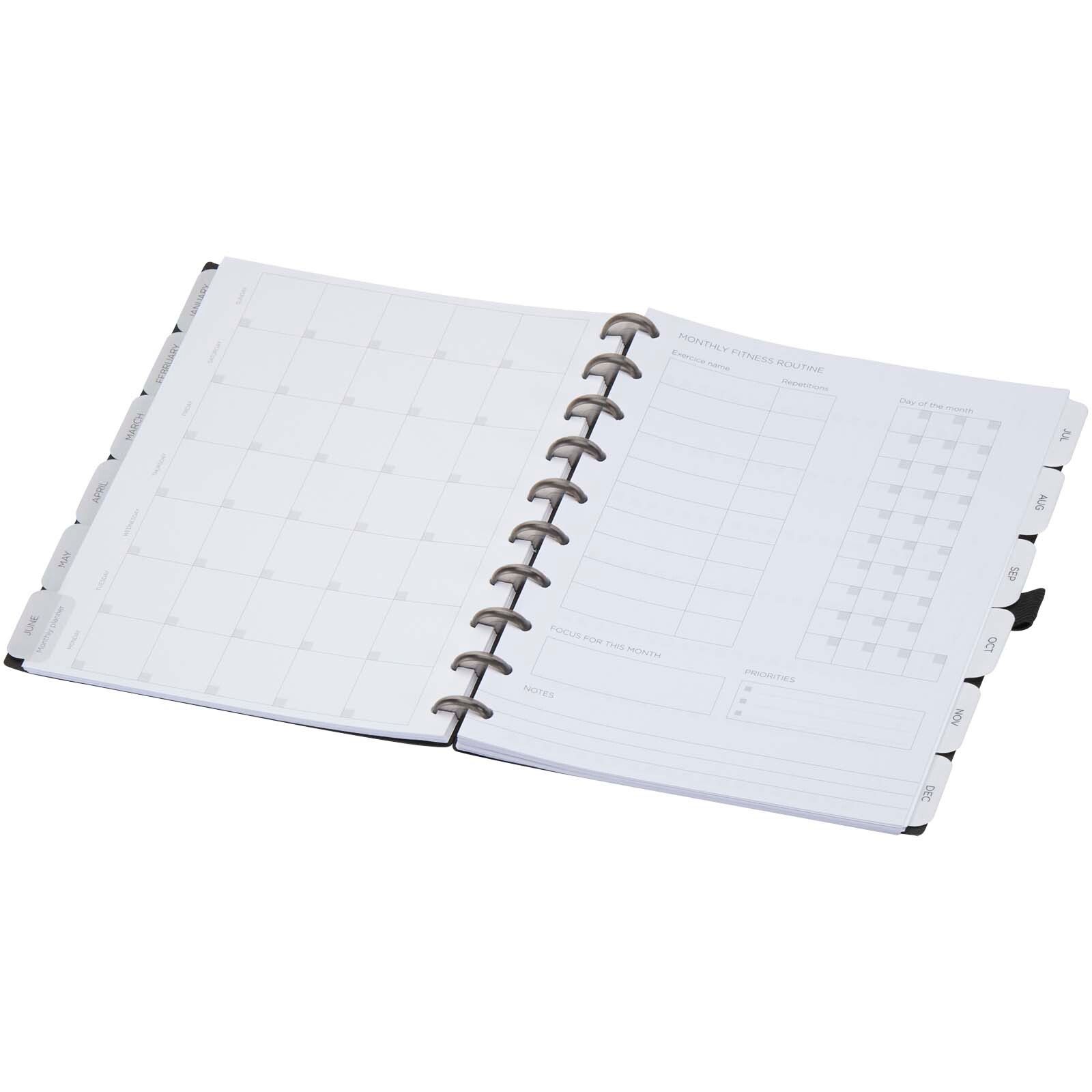 SMART Planer mit flexiblem Einband und Scheibensystem - schwarz-963