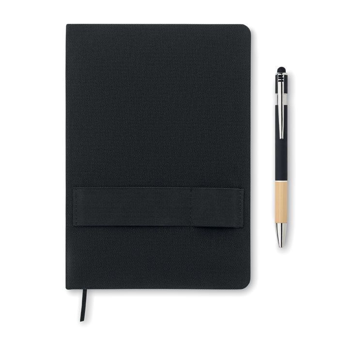 DIN A5 RPET Notizbuch-Set NOTA - schwarz-906