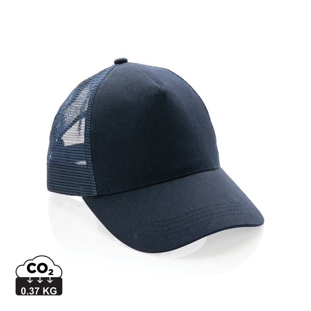 Impact AWARE™ 190gr Brushed rCotton 5 Panel Trucker-Cap - navy blau-337