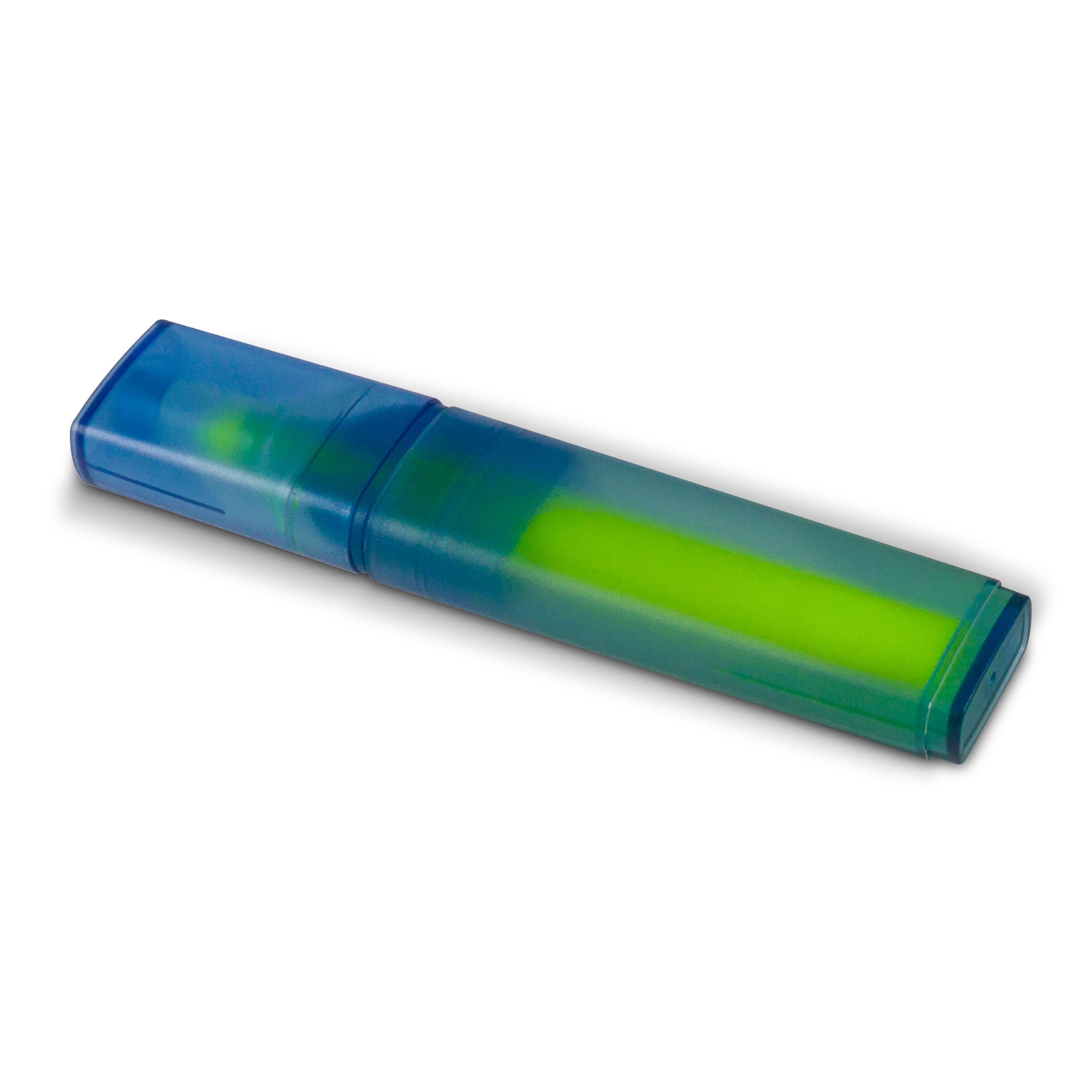 Textmarker aus R-PET-Material - blau  -  gelb-968