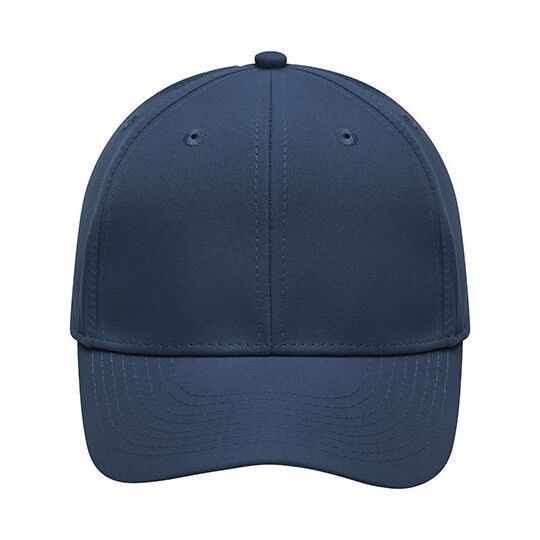 6-Panel Polyester Peach Cap - navy-428