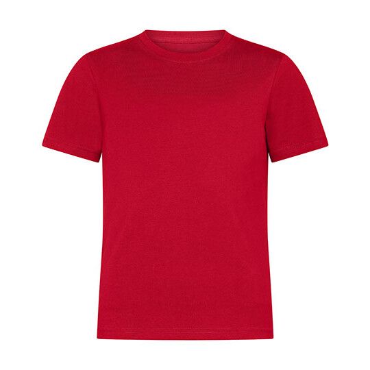 Kids´ Organic Luxury Roundneck Tees - red-588