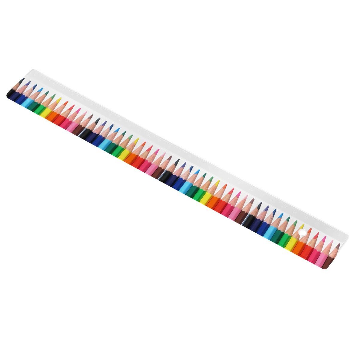 Lineal 30 cm - weiß-114