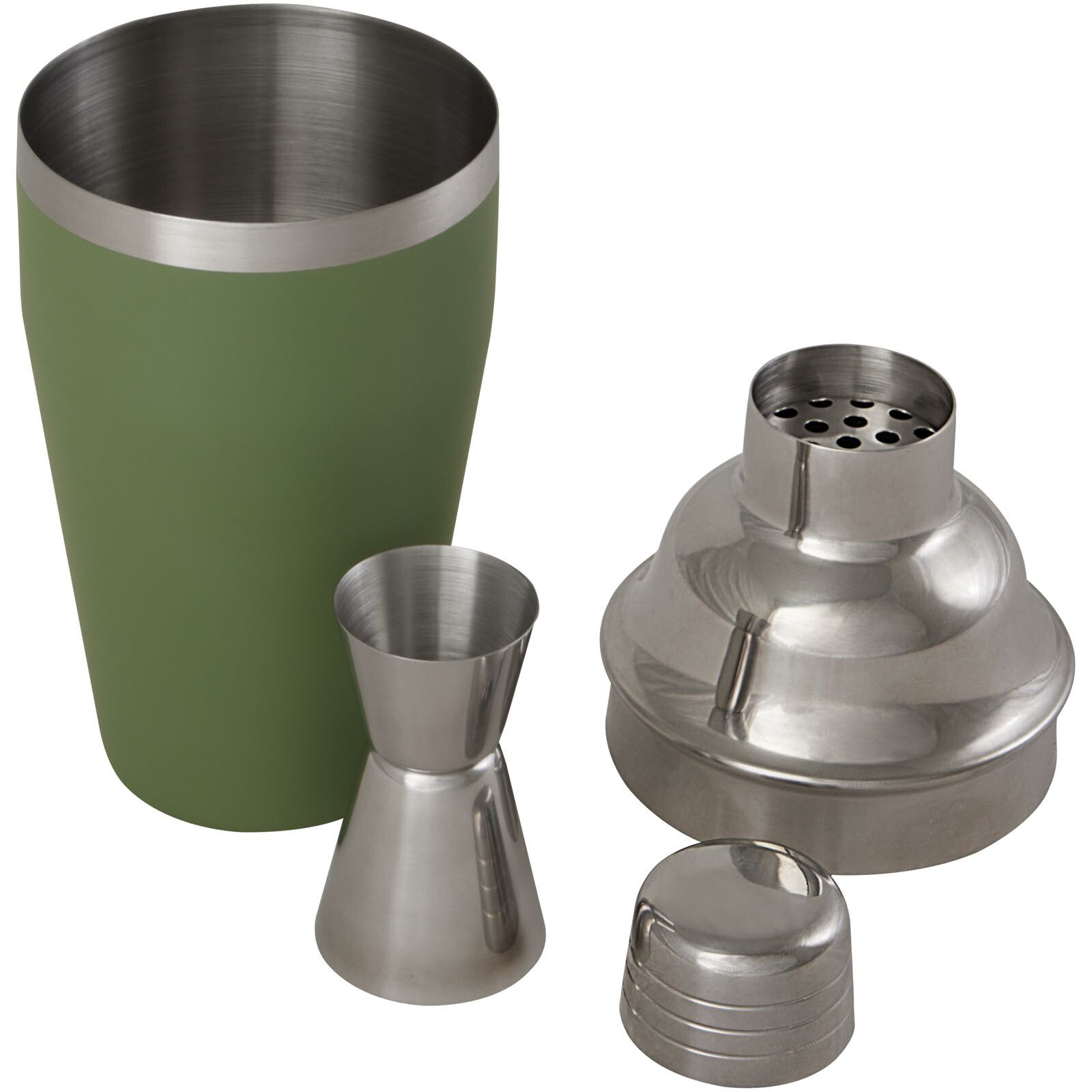 Gaudie Cocktailshaker aus recyceltem Edelstahl - heather grün-637