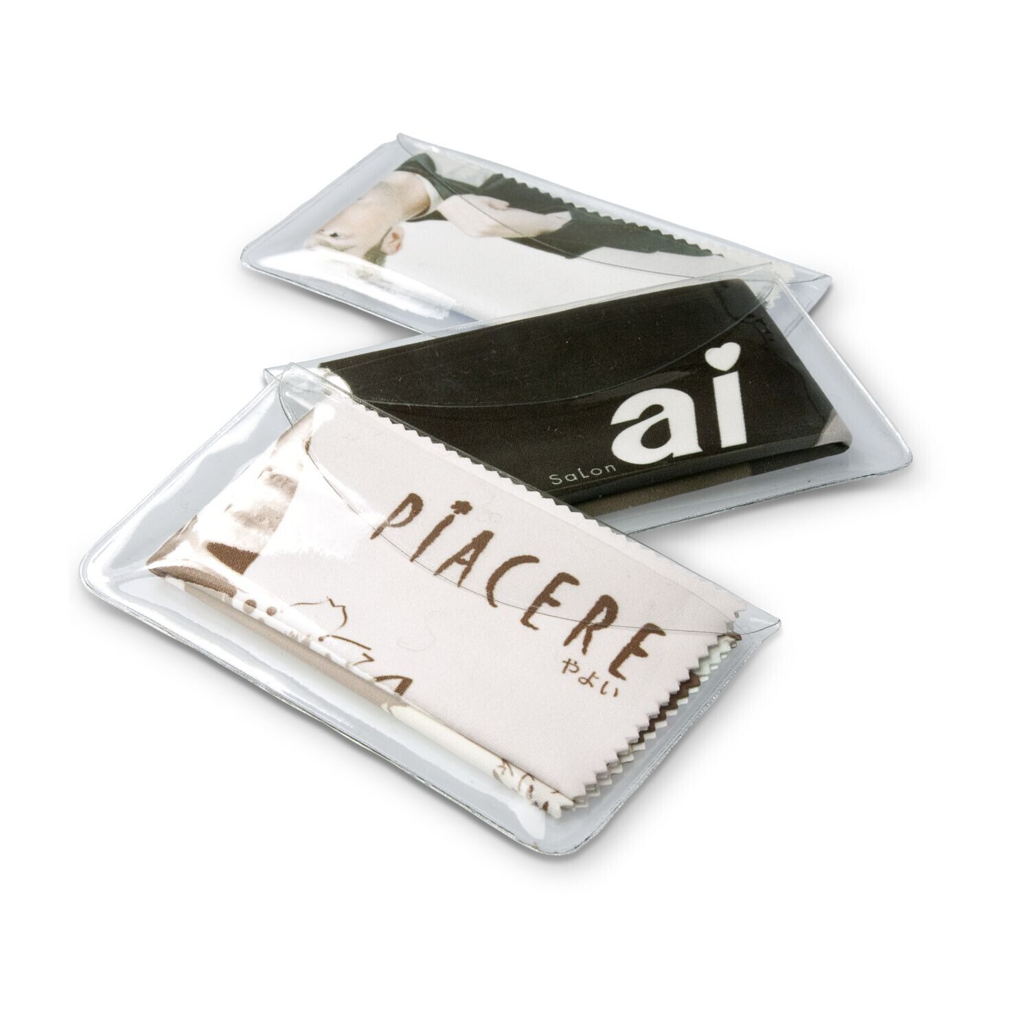 Brillenputztuch Mit transparentem Schutzetui PVC - 15 x 18 cm-87