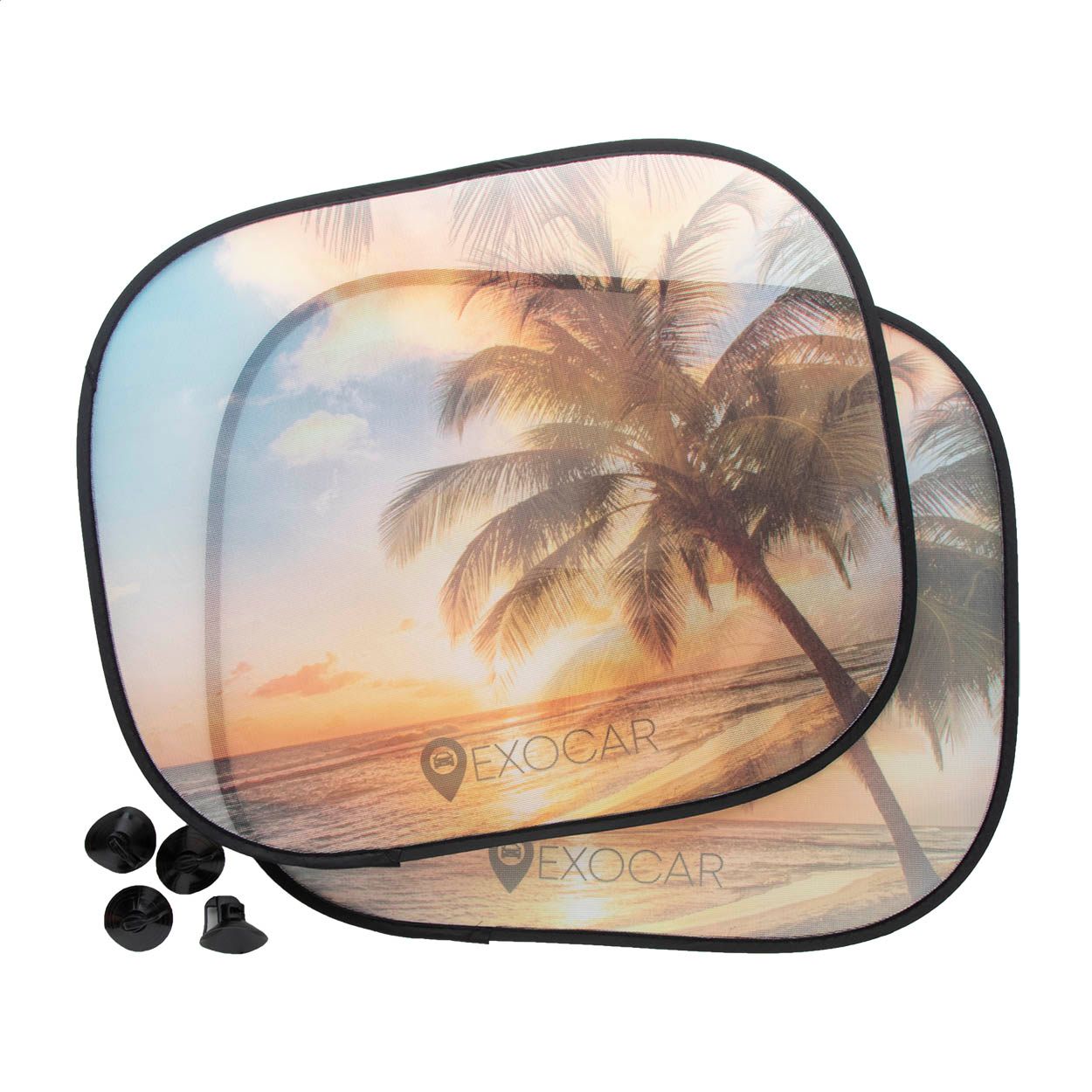 Suboside Sonnenblende mit Sublimationdruck - weiß-270
