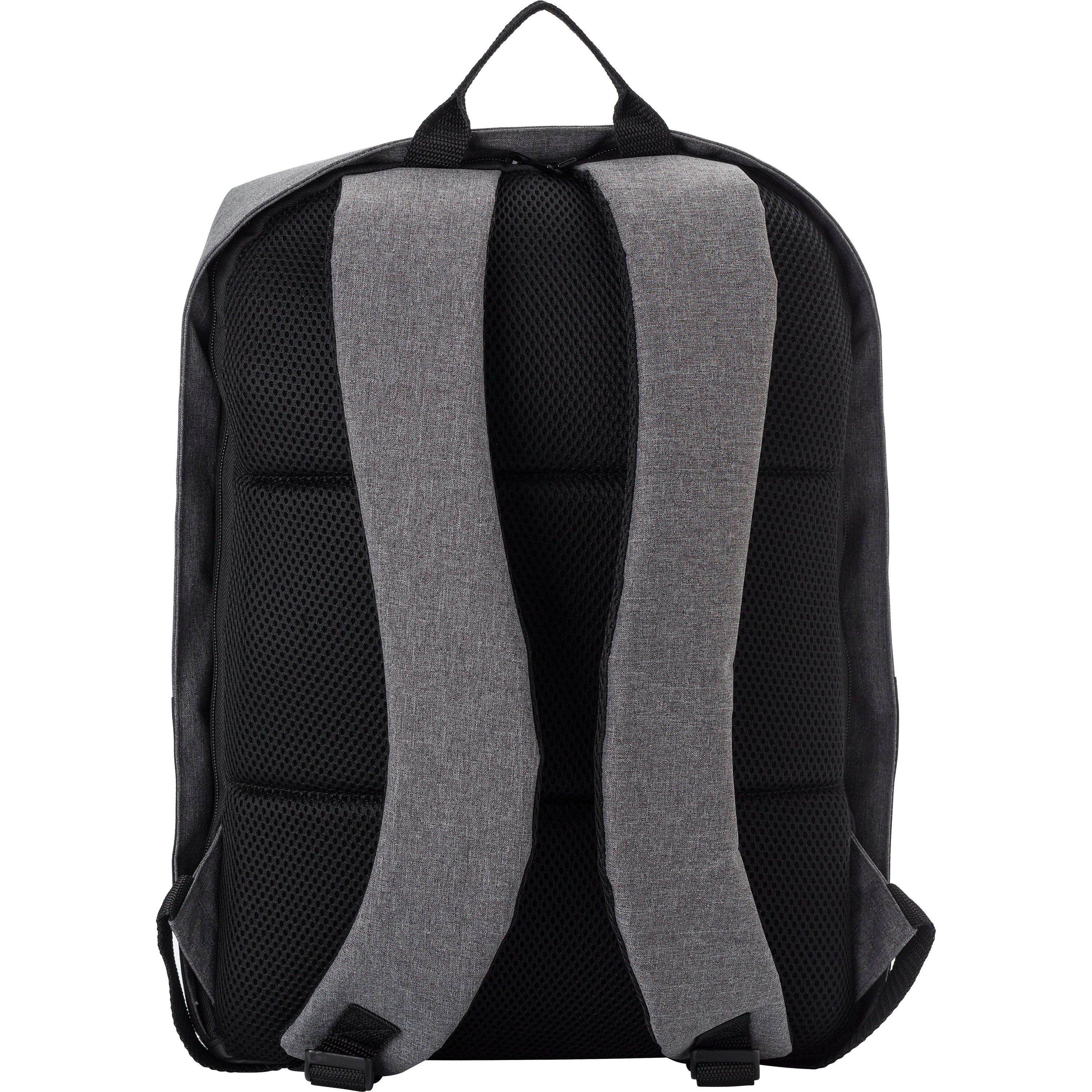 Diebstahlsicherer Rucksack aus PVC Asim - schwarz-348