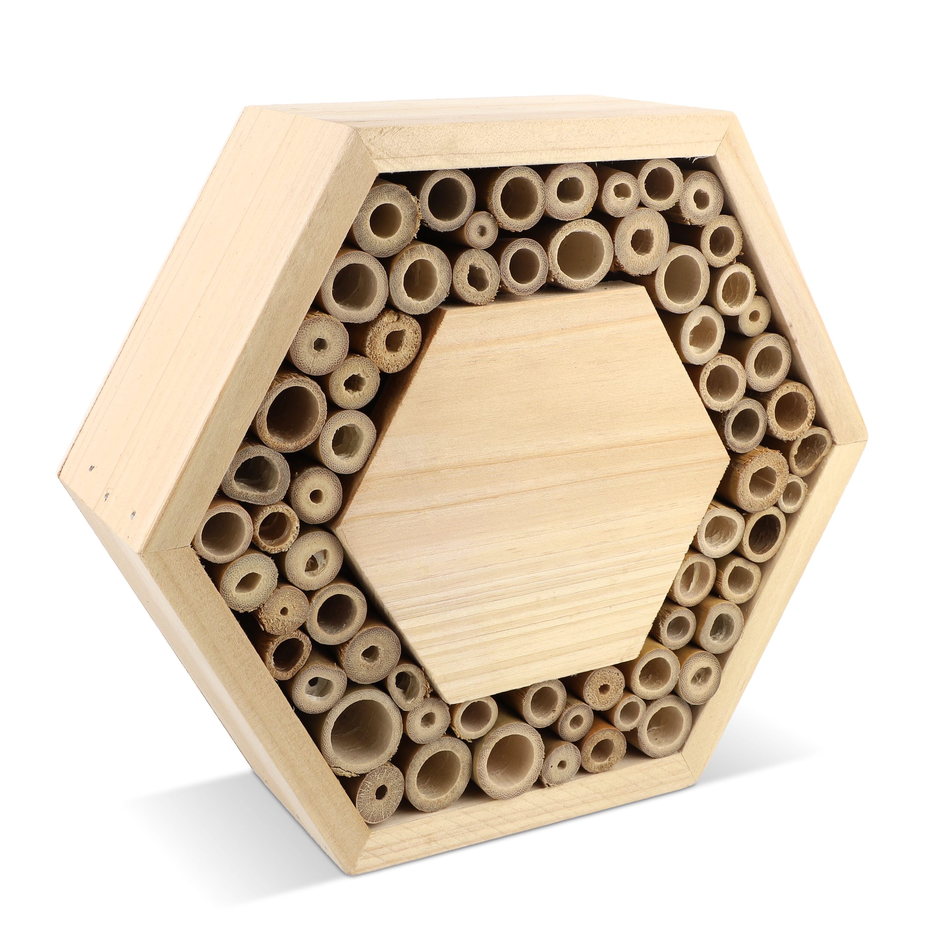 Bienenhaus aus FSC-Holz, sechseckig - natur-528
