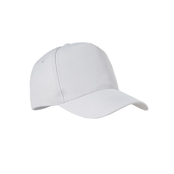 RPET Baseball Kappe 5 Panels SENGA - weiß-374