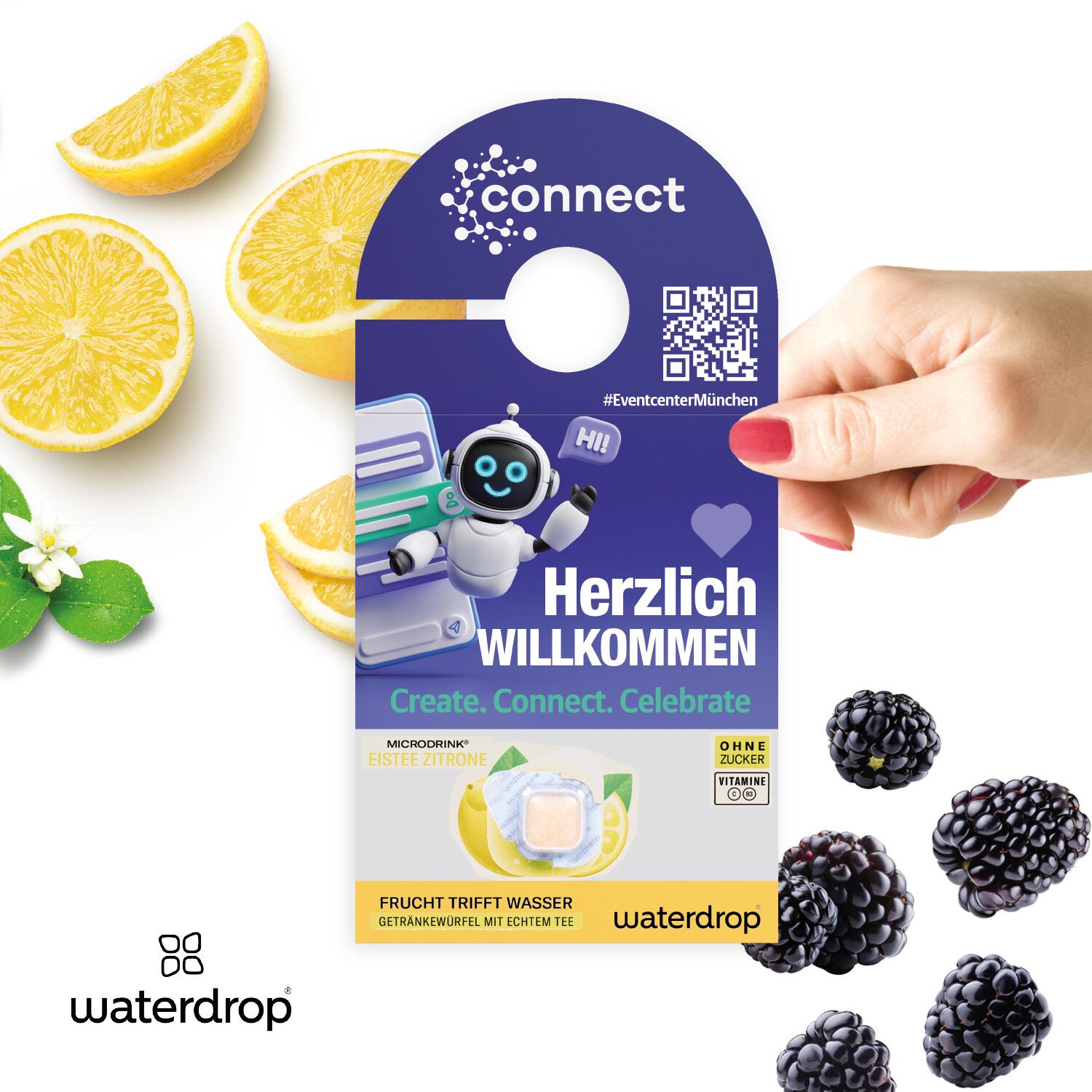Flaschen-Türanhänger Waterdrop®-582