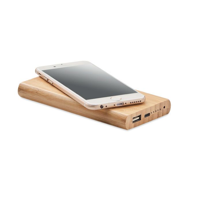 Powerbank mit Ladestation ARENA C - holz-809