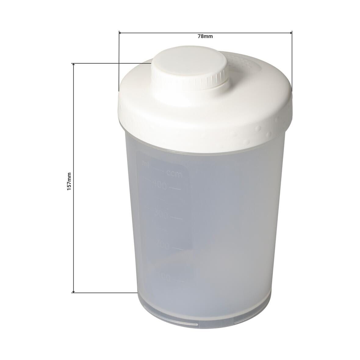 Shaker Energy, 400 ml - transparent-grau - schwarz-457