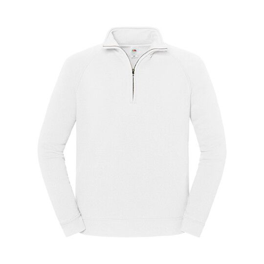 Iconic Premium Zip Neck Sweat für Herren - white-261