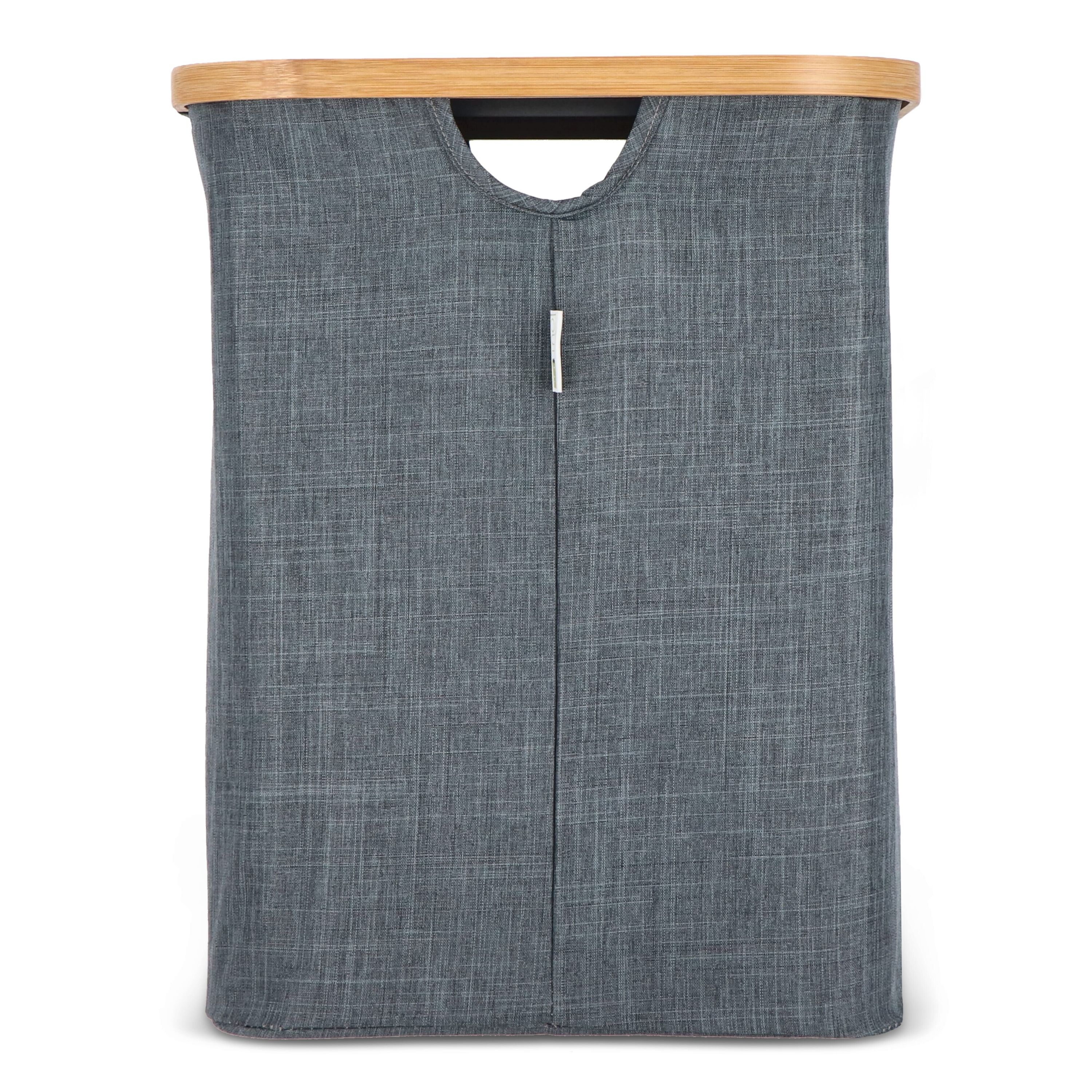 InSideOut faltbarer Korb mit Deckel Sogne 40,5 x 33 x 42cm rPET - dunkelgrau-366