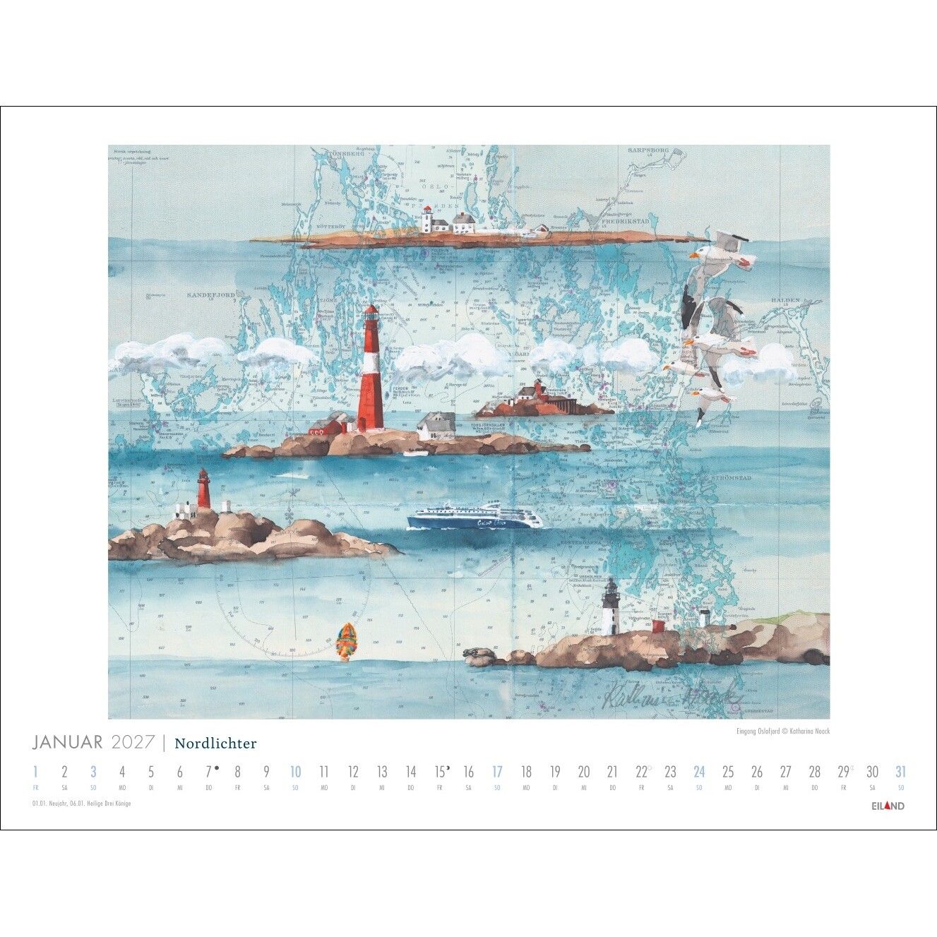 Nordlichter - See(h)karten - Kunst & Kultur Kalender-788