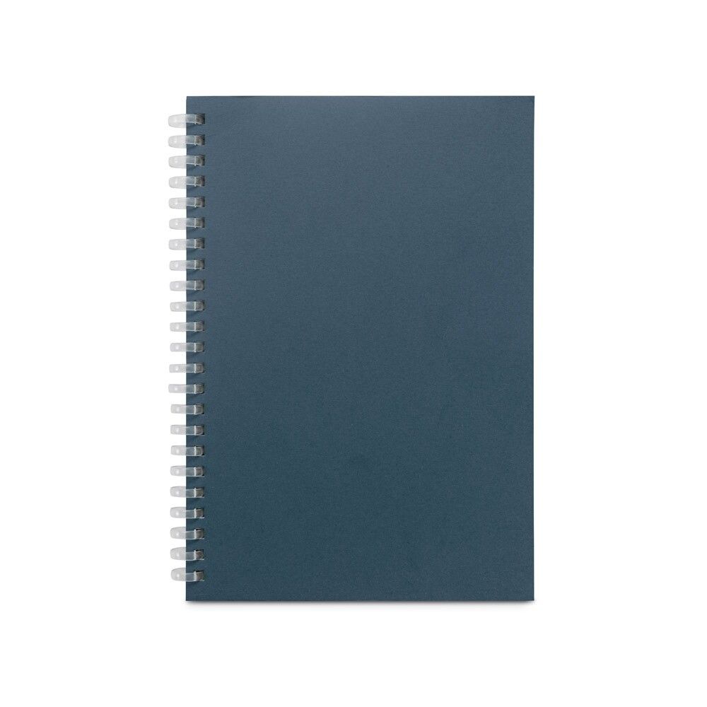 SCHILLER Notizblock A5 mit flexiblem Cover, hergestellt aus 100 % Recyclingpapier - blau-635