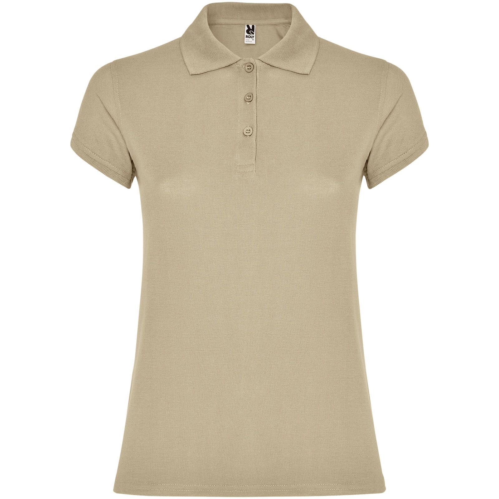 Star Poloshirt für Damen - sand meliert - 3XL-802
