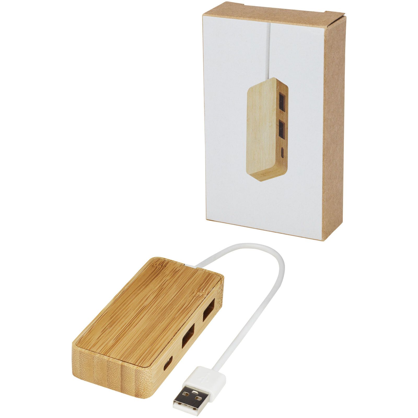 Tapas USB-Hub aus Bambus - natur-363
