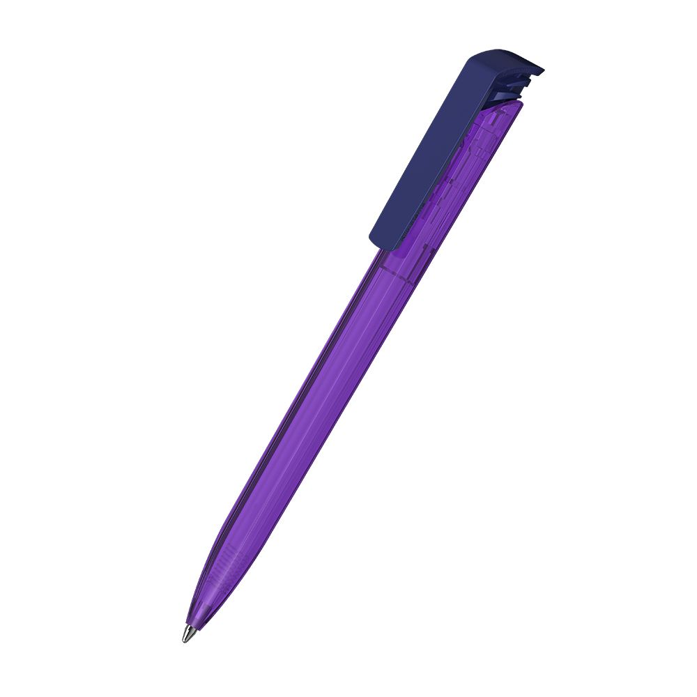 Druckkugelschreiber Trias transparent/high gloss - violett transparent - dunkelblau-622