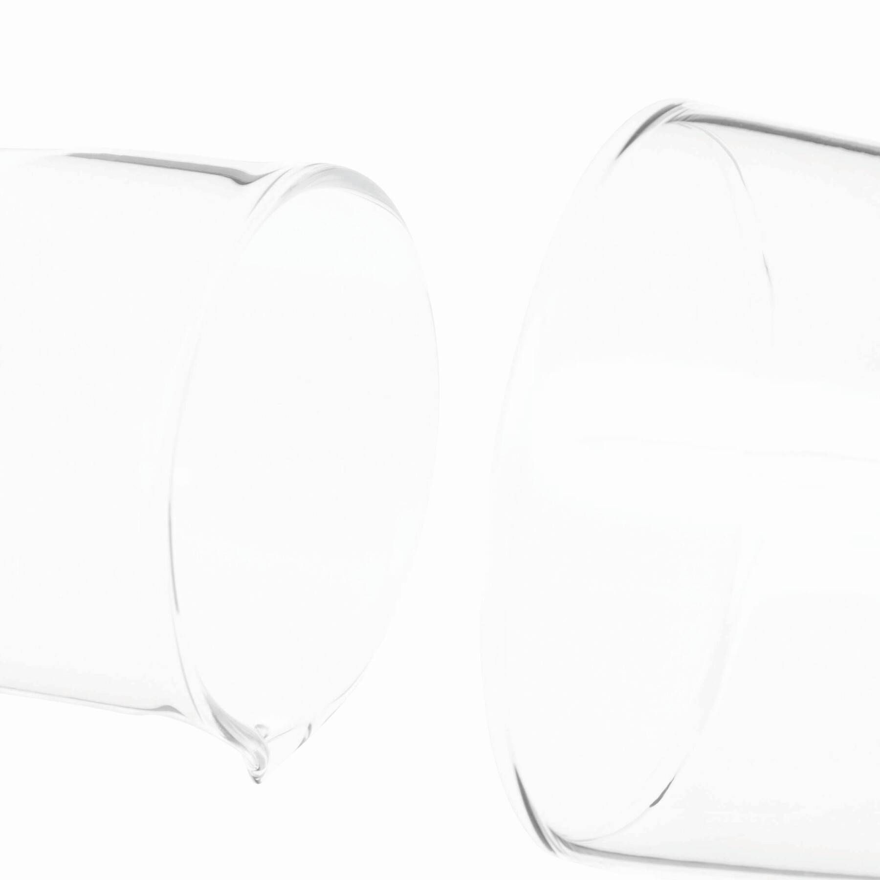 Glas-Karaffe mit Trinkglas CALMY - transparent-736