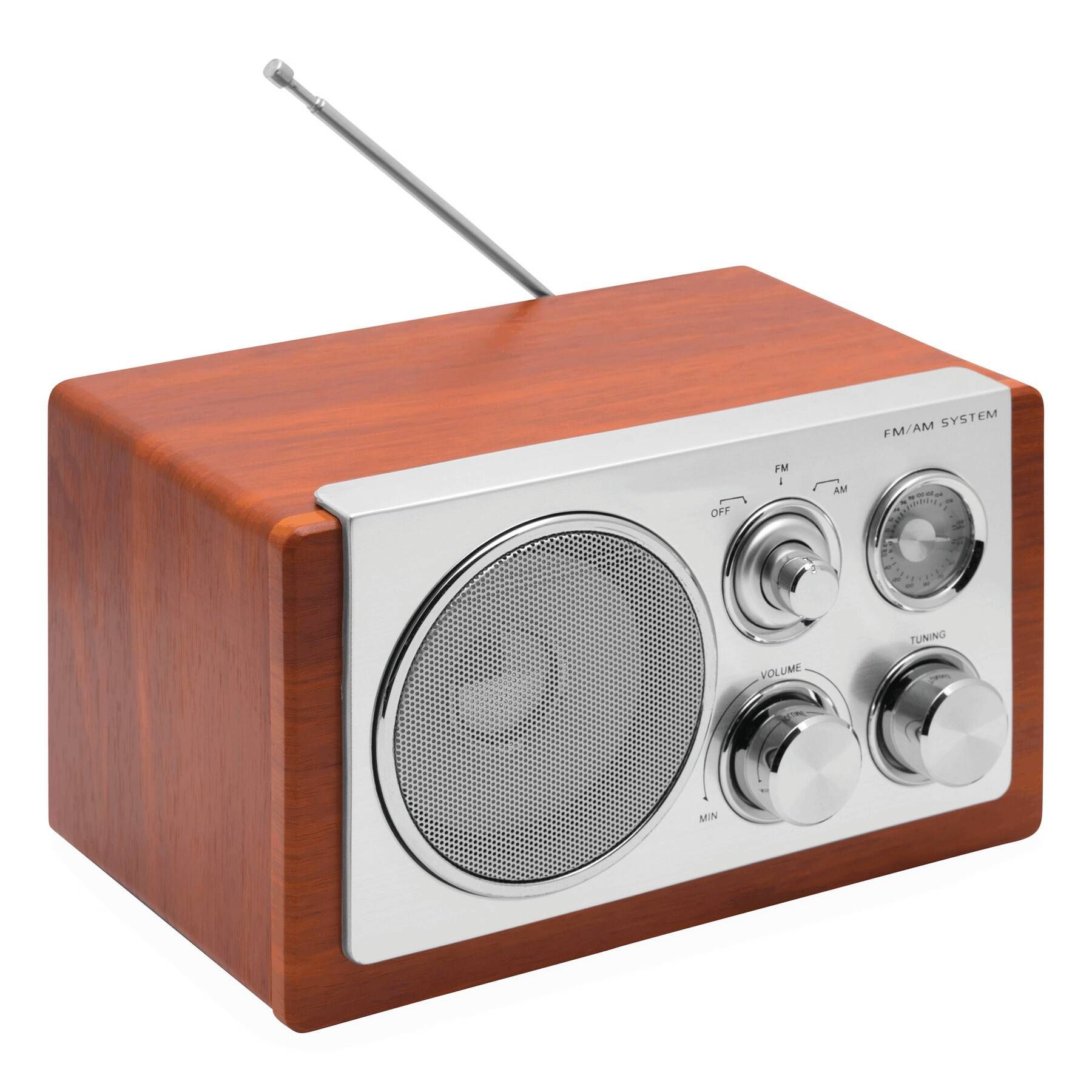 AM/ FM-Radio CLASSIC - braun - silber-779