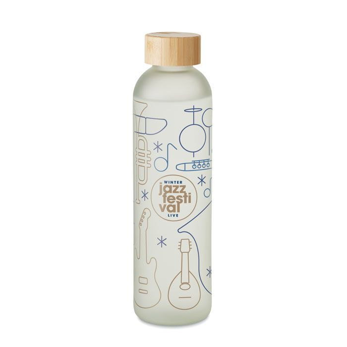 Glasflasche Subli 650ml LOM - transparent weiß-115