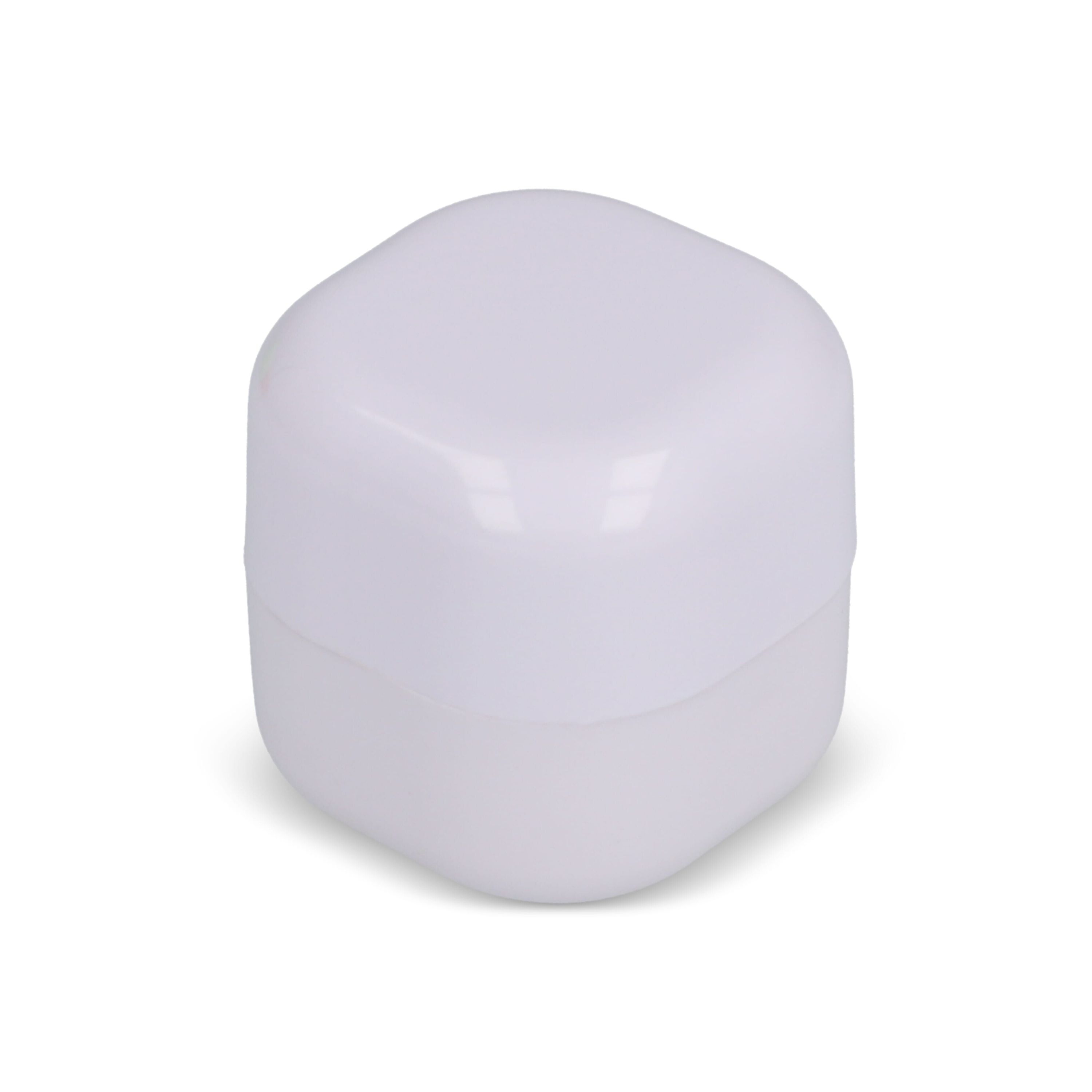Kubischer Lippenpflegestift aus recyceltem ABS - weiss-849