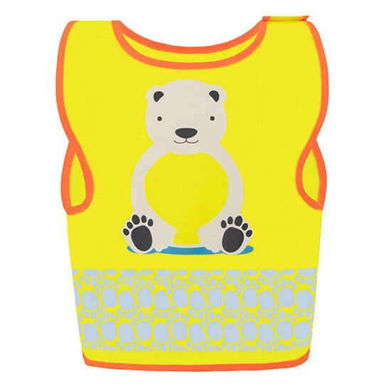 Children's Safety Vest Funtastic Wildlife CO² Neutral - ice bear yellow-343