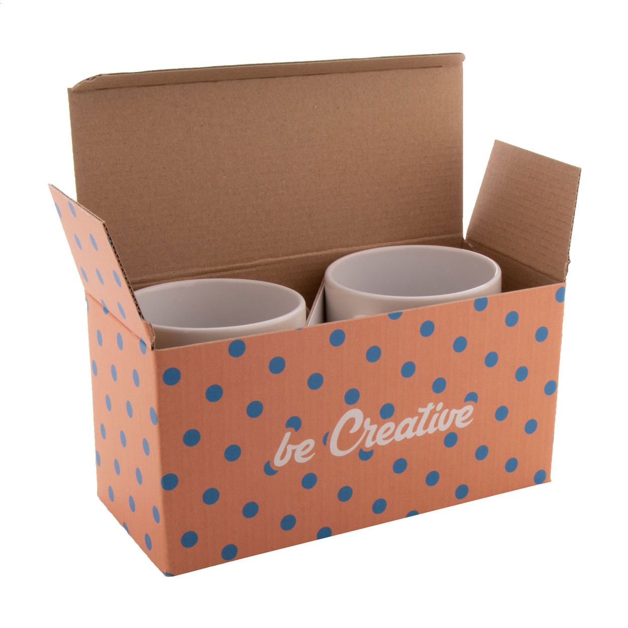 CreaBox Mug Double Individuelle Doppel-Tassenbox - weiß-635