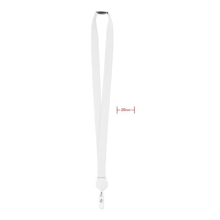 Lanyard mit Badge-Halter ZIP LANYARD - weiß-879