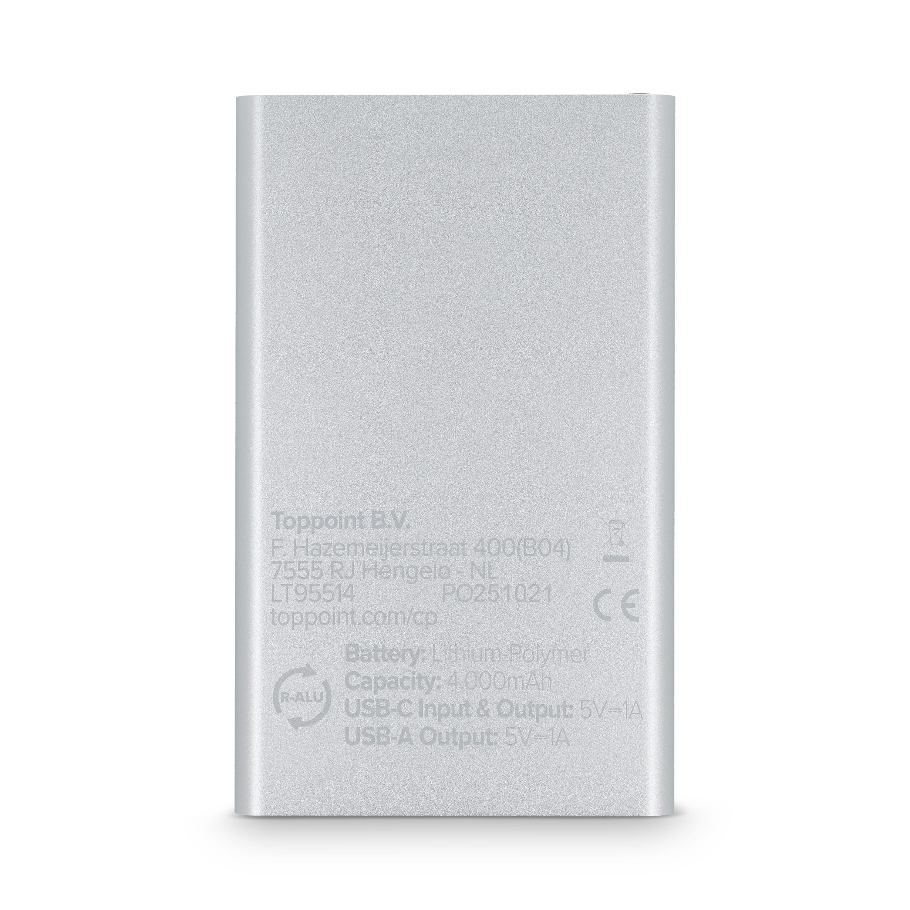 Enera Powerbank USB-C 4000 mAh R-AL - silber-240