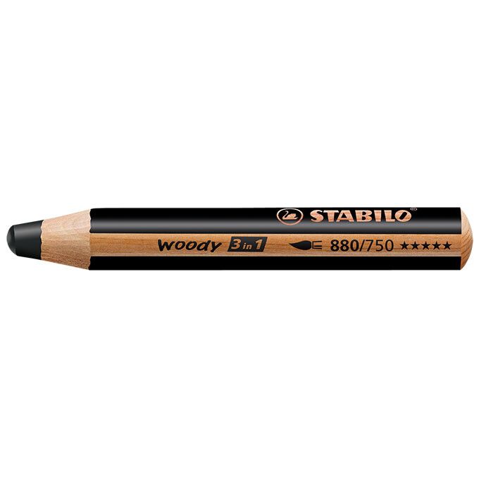 STABILO woody 3 in 1 Farbstift - schwarz-41