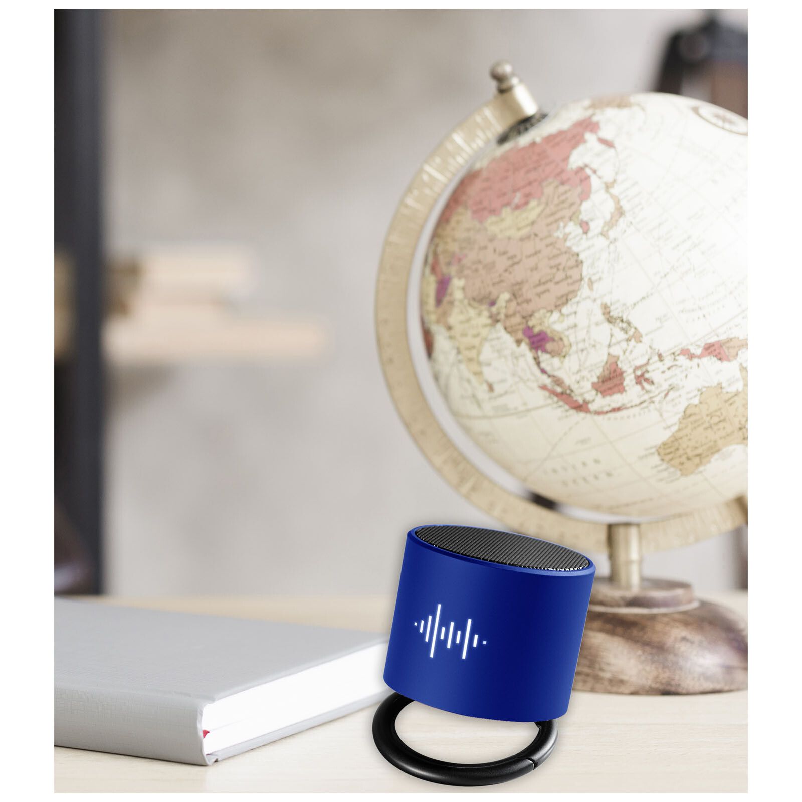 SCX.design S26 Lautsprecher Ring mit Leuchtlogo - reflexblau -  schwarz-819