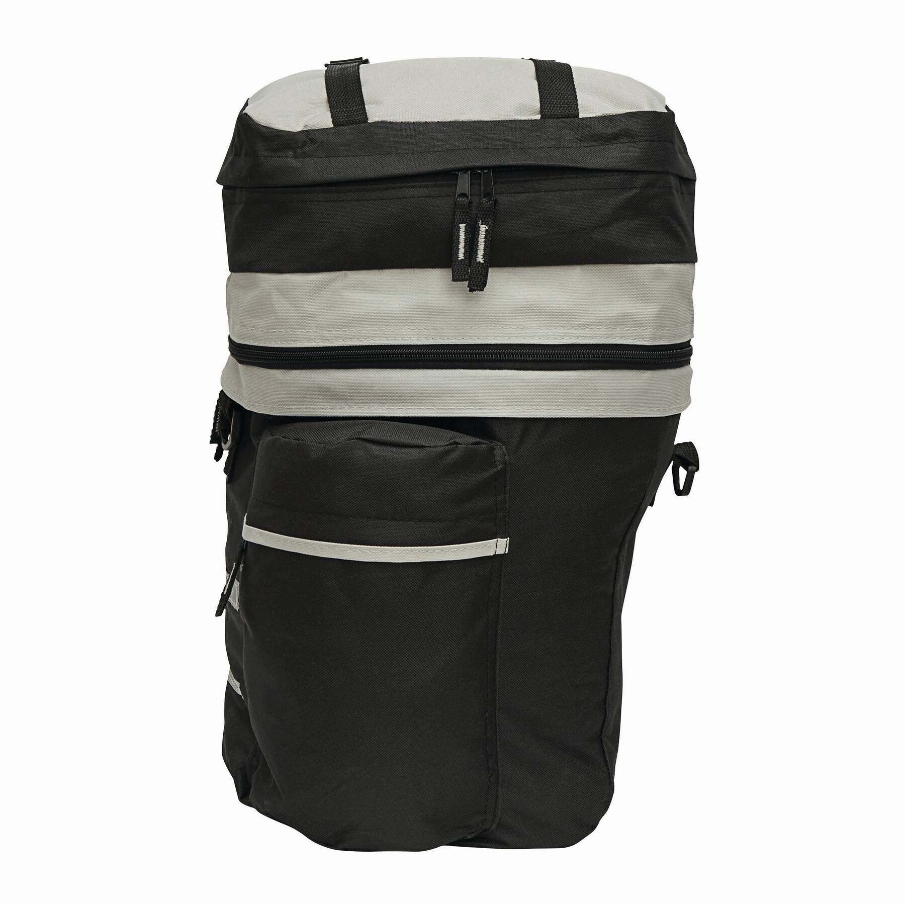 Fahrrad-Packtaschenset BIKE 3-teilig - grau - schwarz-377