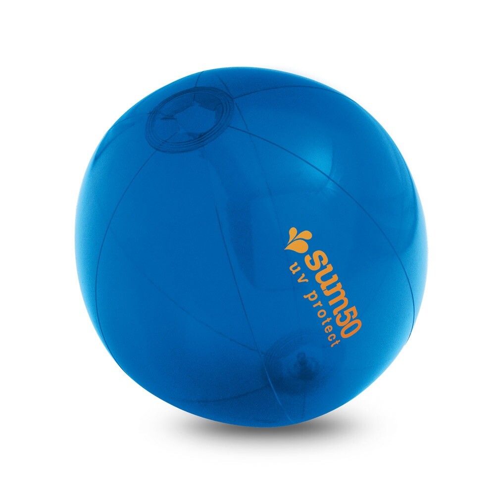 PECONIC Strandball aufblasbar aus lichtdurchlässigem PVC - rot-737