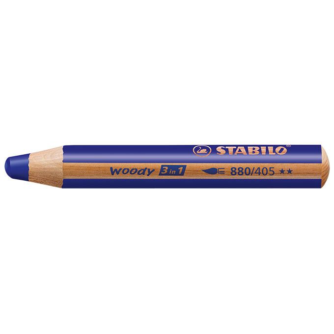 STABILO woody 3 in 1 Farbstift - ultramarinblau-645