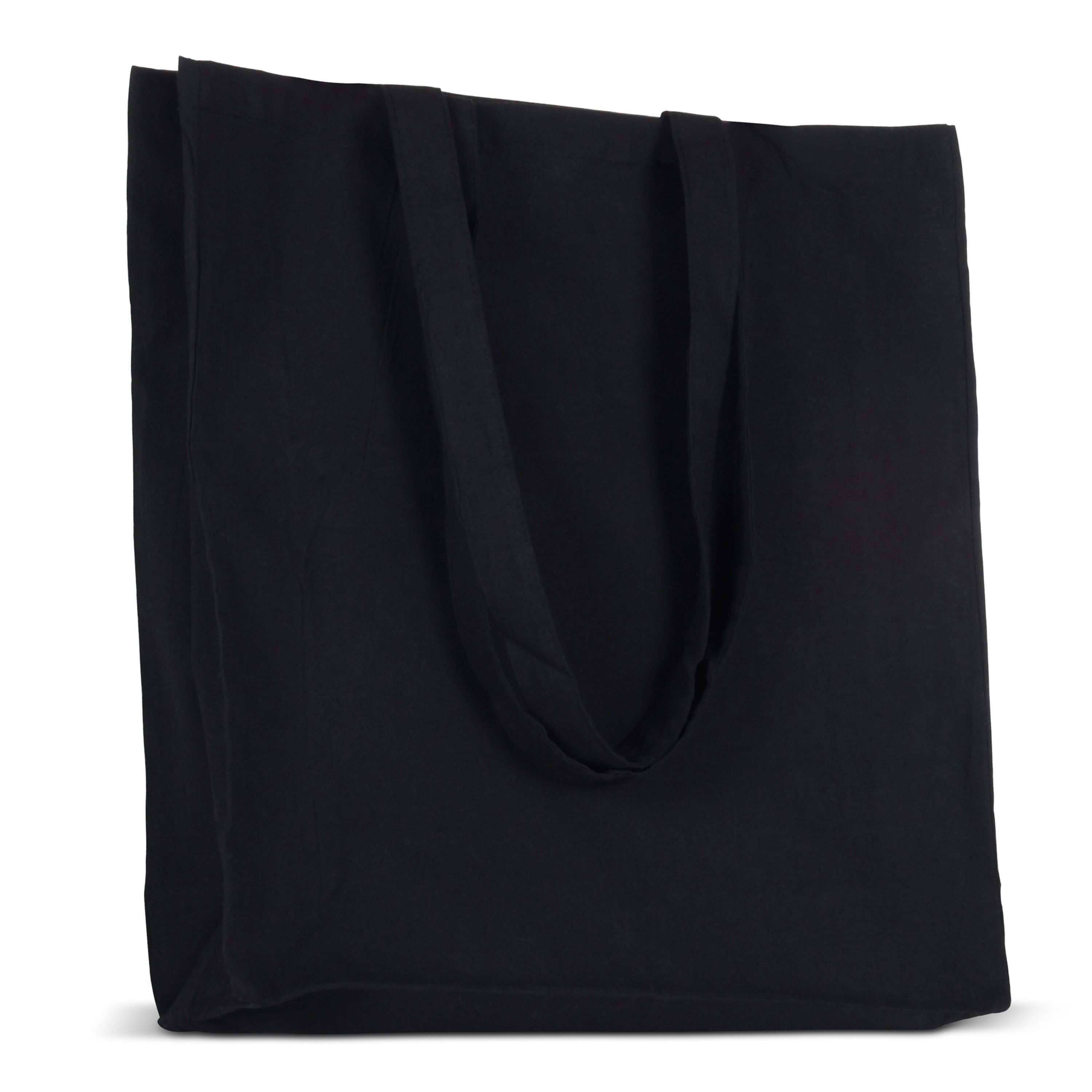 Tasche aus recycelter Baumwolle 140g/m² 38x10x42cm - schwarz-436
