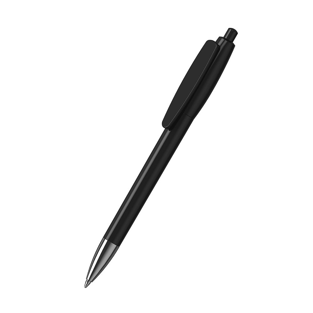 Druckkugelschreiber Klix high gloss Mn - schwarz-917