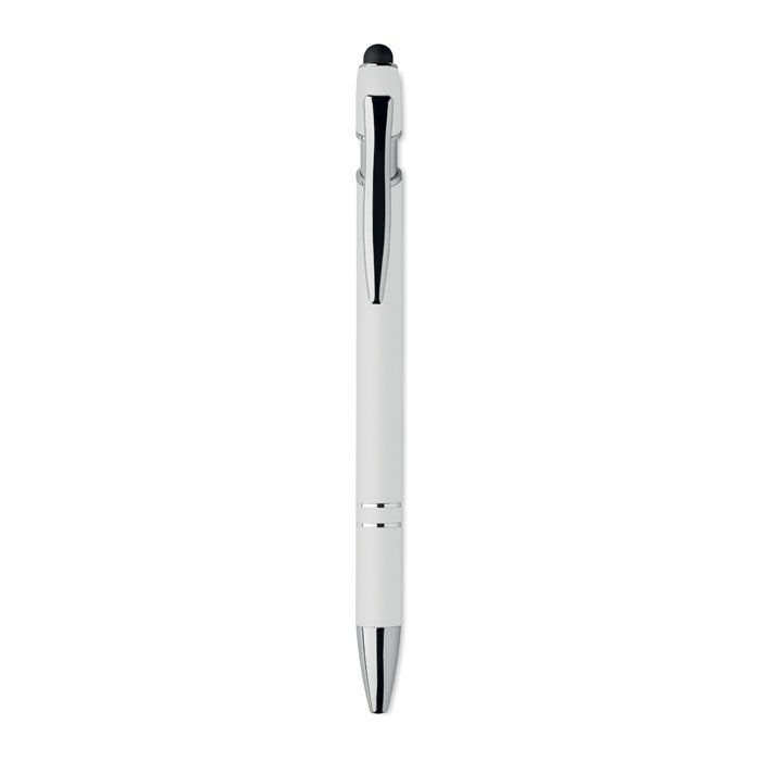Druckkugelschreiber mit Stylus SIPARO - weiß-461