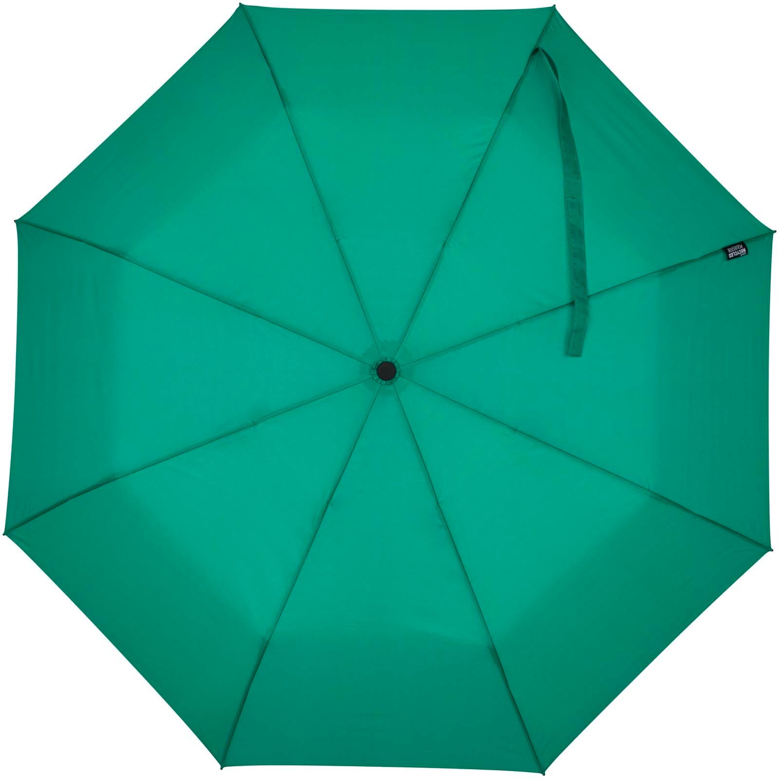 Agnes 21" faltbarer RPET-Regenschirm mit automatischer Öffnung - grün-450