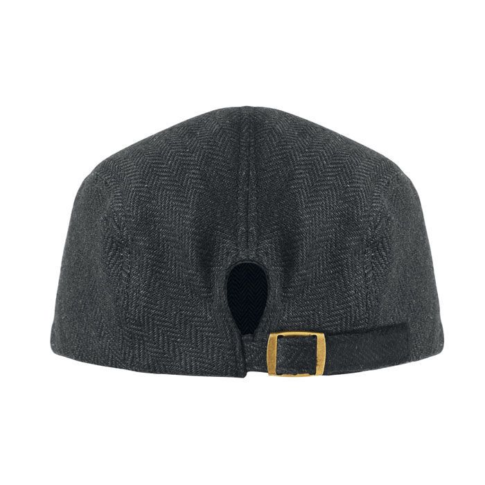 Newsboy-Kappe 335 g/m² BLIND PEAK - schwarz-788