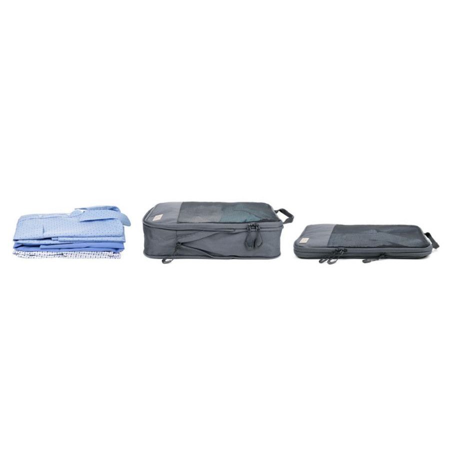 TROIKA Reise-Kompressionstasche BLUE CYCLE PACKING SHIRTS - dunkelgrau-809