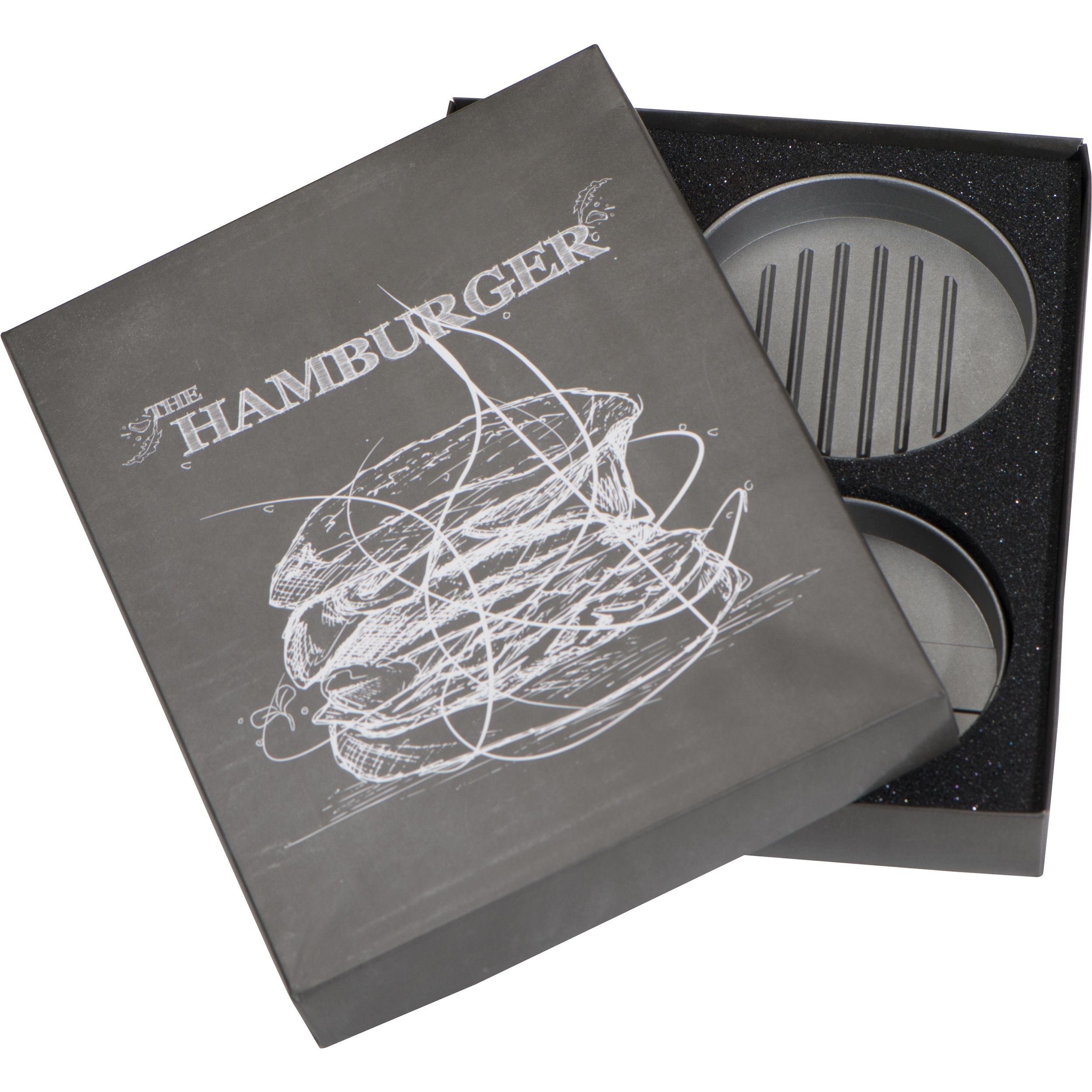 Burgerpresse mit Silikonpinsel Texas - schwarz-677